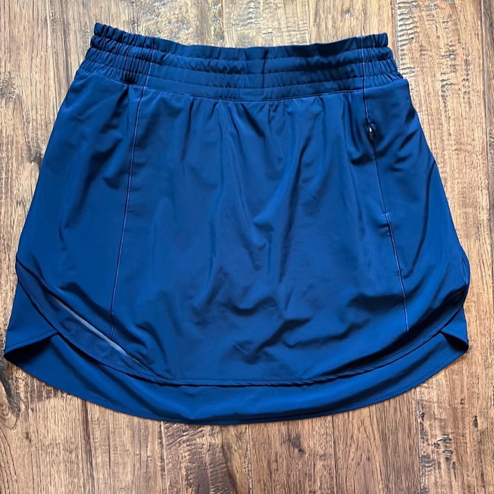 Lululemon Hotty Hot High-Rise Skirt Long, Size 10, True Navy